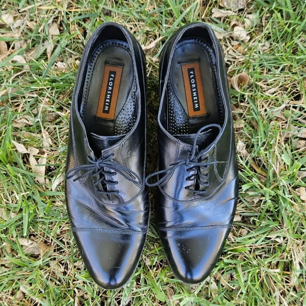 Florsheim Classic Black Oxfords Size 10.5